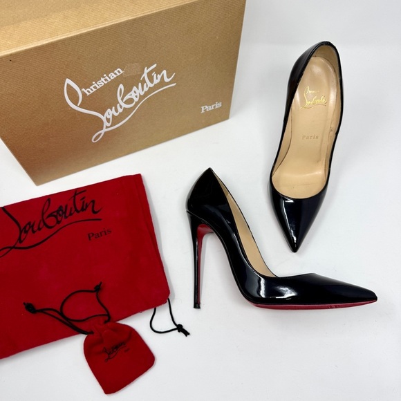 Christian Louboutin Kate 120MM Patent Leather Pumps Patent Heels - Picture 1 of 16